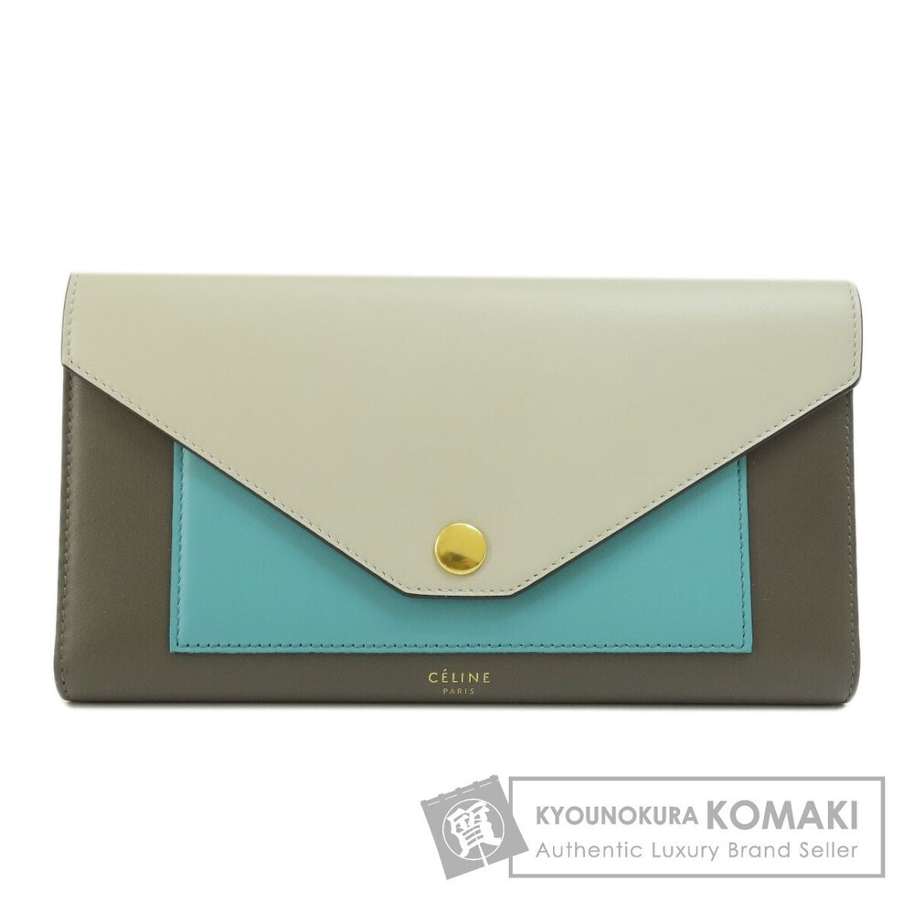 Celine Tri Folded Multi Function Fold Wallet Leat… - image 1